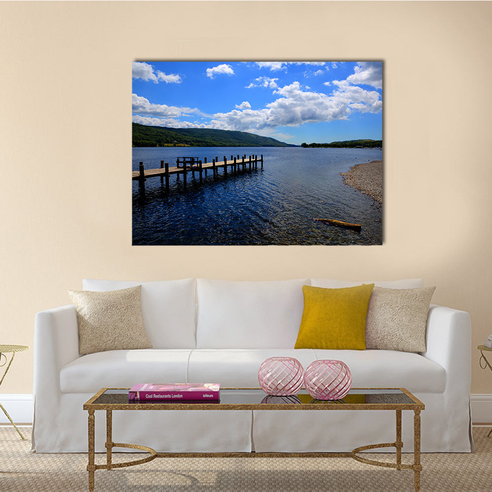 Coniston Water, Lake District England UK on a summer day multi panel canvas wall art