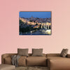 Medieval city of Avila illuminated at dusk castile and Leon, wall art