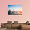 Beautiful shanghai at dusk multi panel canvas wall art