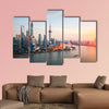 Beautiful shanghai at dusk multi panel canvas wall art