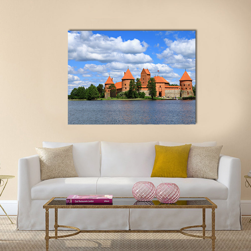 Trakai Island Castle in Lithuania Multi Panel Canvas Wall Art