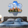 Trakai Island Castle in Lithuania hexagonal canvas wall art