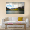 mountains covered by snow near Olafsfjordur multi panel canvas wall art