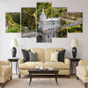 Colombia, church of Las Lajas Multi Panel Canvas Wall Art