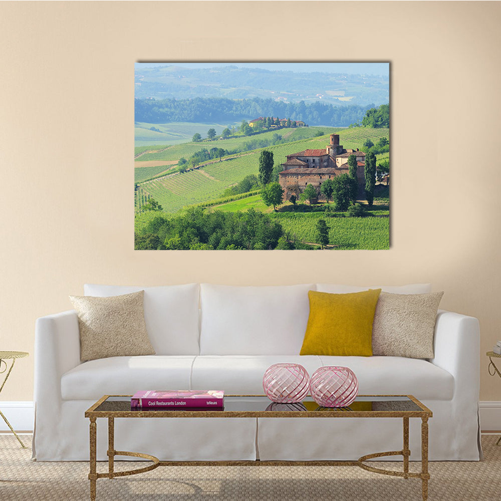 The Barolo Castello di La Volta Multi Panel Canvas Wall Art