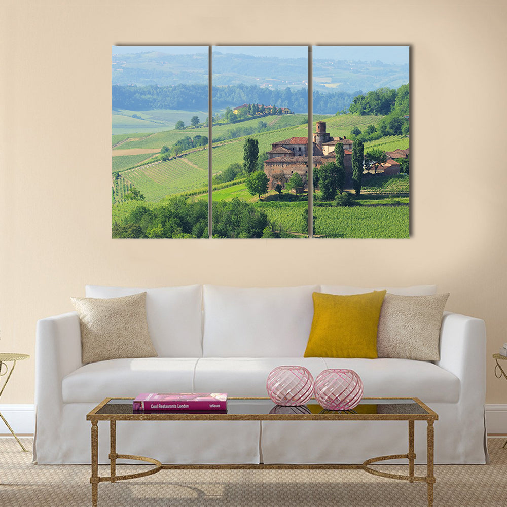 The Barolo Castello di La Volta Multi Panel Canvas Wall Art