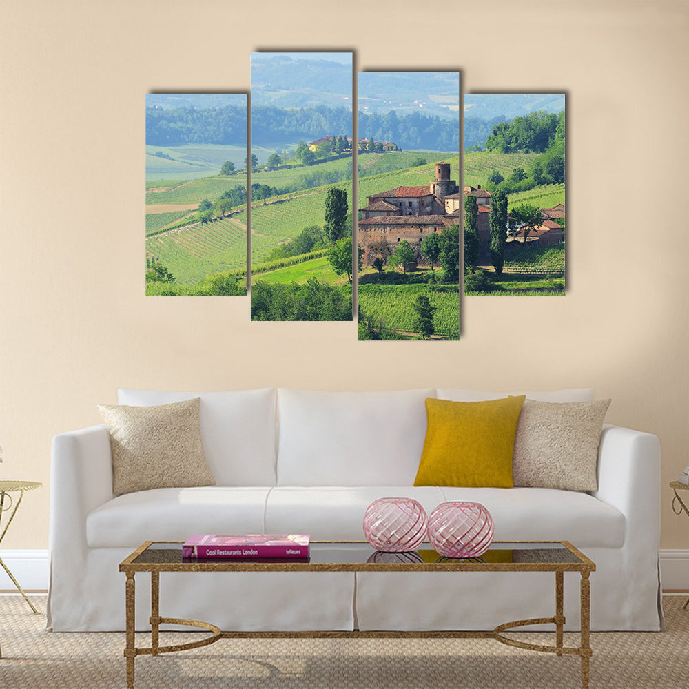 The Barolo Castello di La Volta Multi Panel Canvas Wall Art
