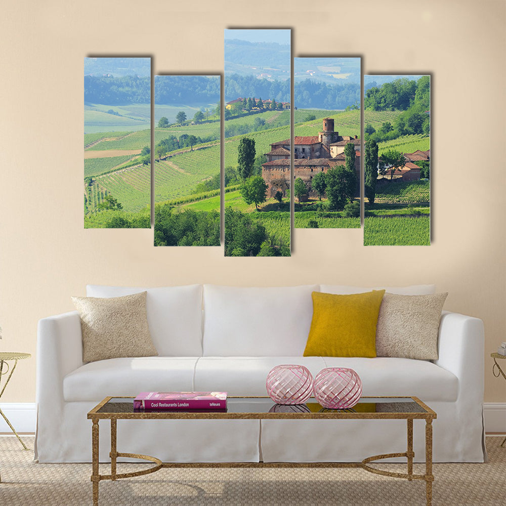 The Barolo Castello di La Volta Multi Panel Canvas Wall Art