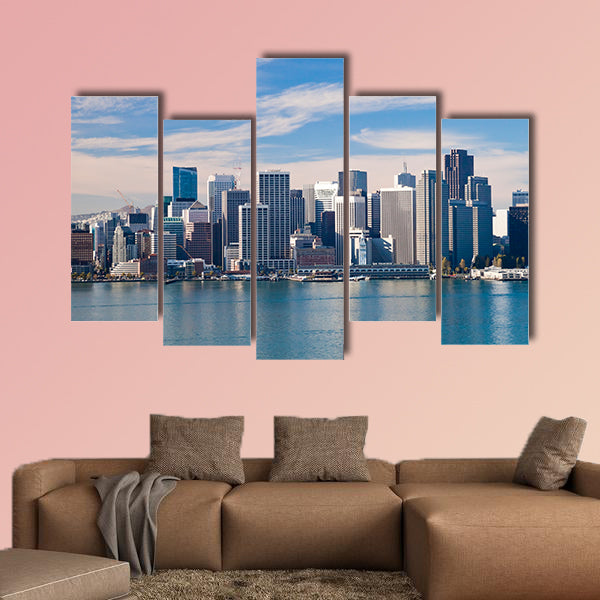 San Francisco City Downtown, California multi panel canvas wall art