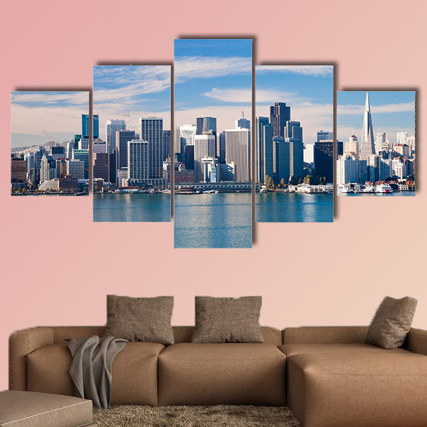 San Francisco City Downtown, California multi panel canvas wall art