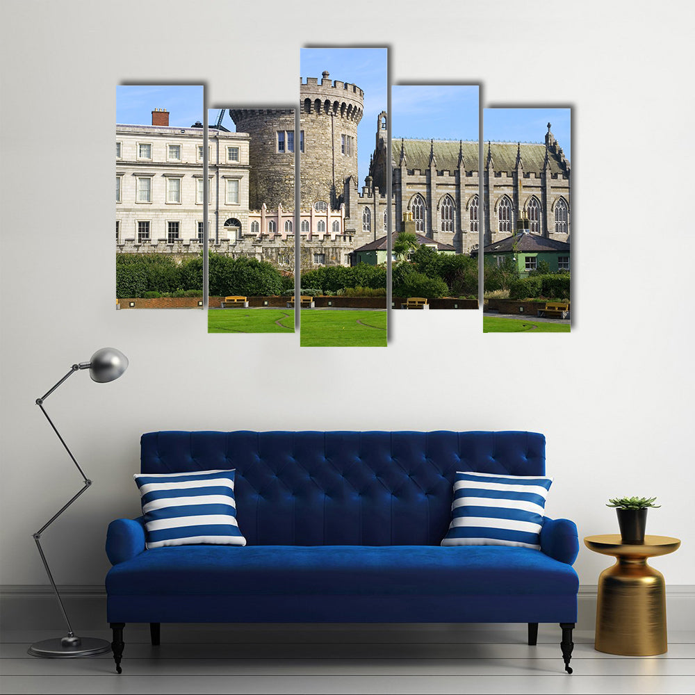 Dublin Castle in Dublin, Ireland Multi Panel Canvas Wall Art