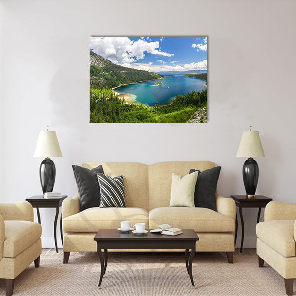 Emerald Bay, Lake Tahoe multi panel canvas wall art