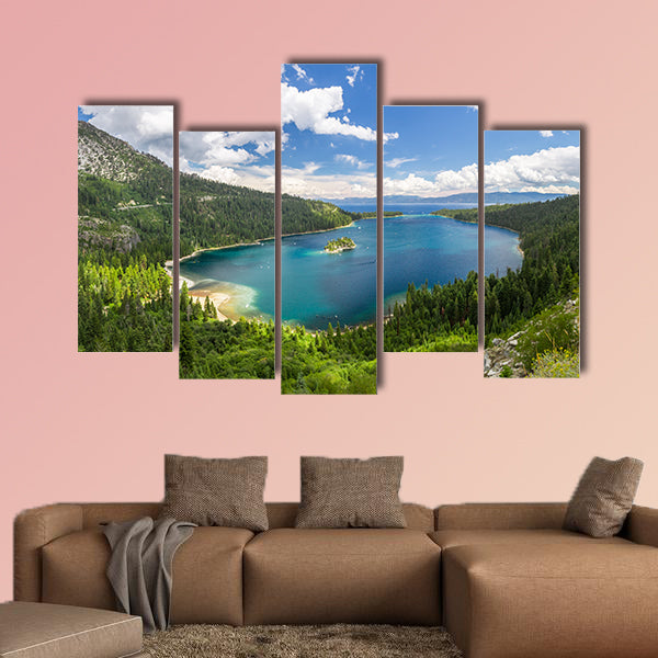 Emerald Bay, Lake Tahoe Multi panel canvas wall art