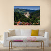 The Bran Castle and Bran city, Transylvania, Romania Multi panel canvas wall art