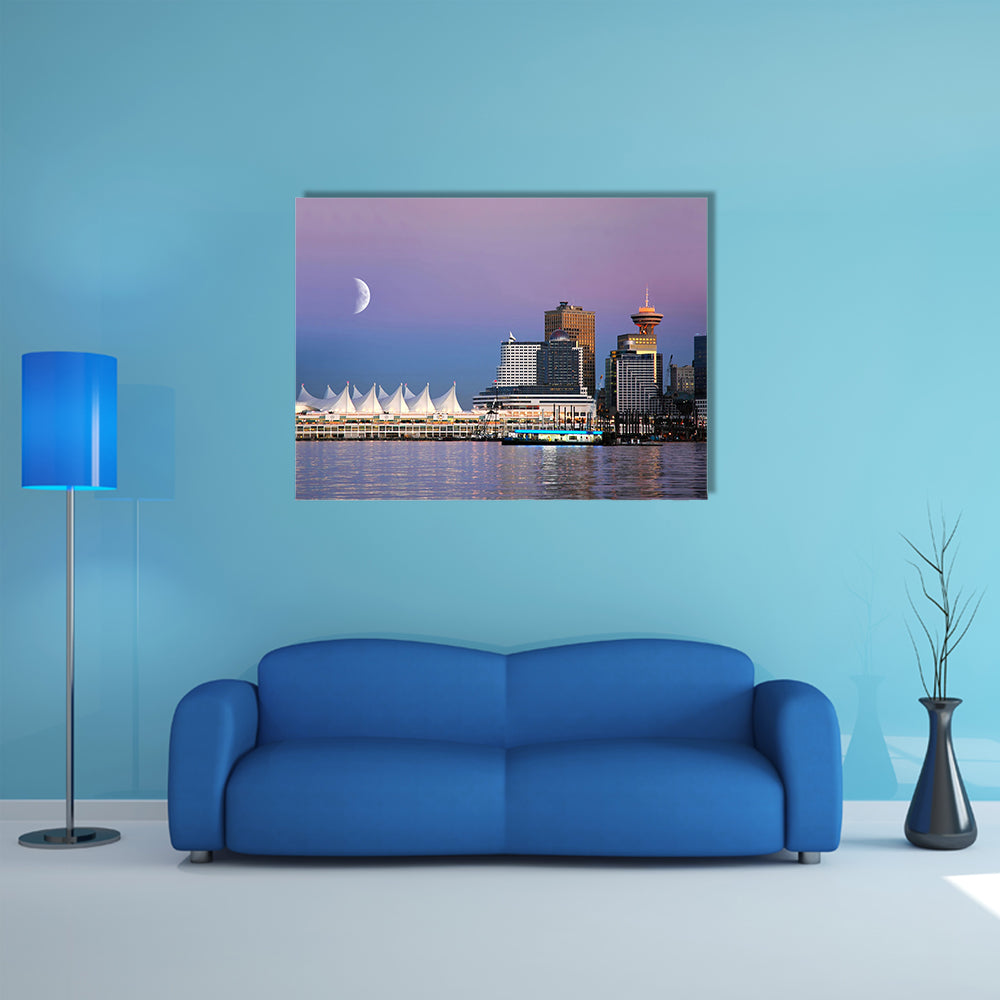 Waterfront at Canada Place, Vancouver, BC, Canada multi panel canvas wall art