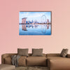 Singapore skyline, view from the Garden by the Bay multi panel canvas wall art