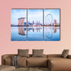 Singapore skyline, view from the Garden by the Bay multi panel canvas wall art