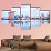 Singapore skyline, view from the Garden by the Bay multi panel canvas wall art