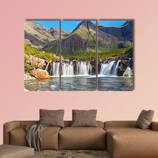 The beautiful Fairy Pools on the Isle of Skye, Scotland Multi panel canvas wall art