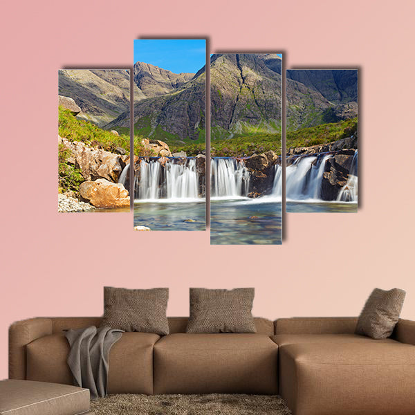 The beautiful Fairy Pools on the Isle of Skye, Scotland Multi panel canvas wall art