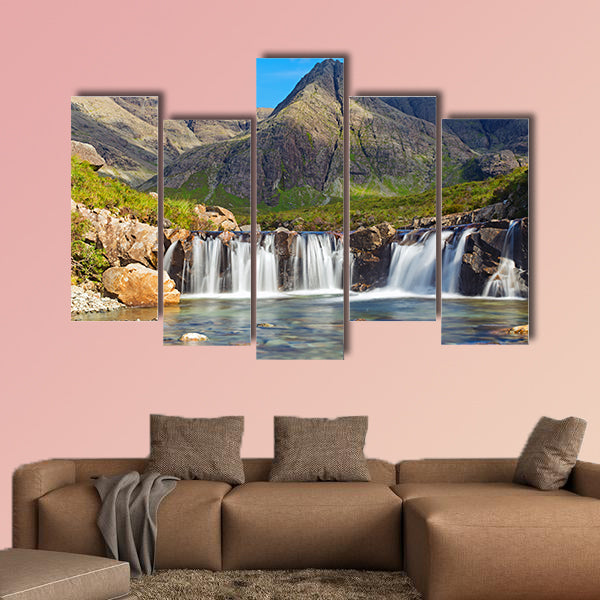 The beautiful Fairy Pools on the Isle of Skye, Scotland Multi panel canvas wall art