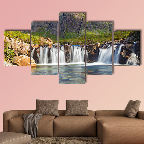 The beautiful Fairy Pools on the Isle of Skye, Scotland Multi panel canvas wall art
