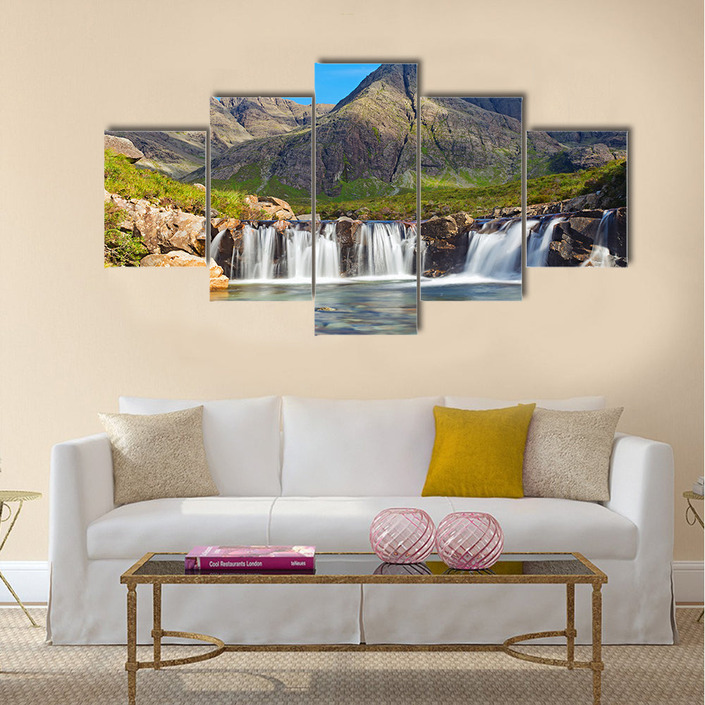 The beautiful Fairy Pools on the Isle of Skye, Scotland Multi Panel Canvas Wall Art
