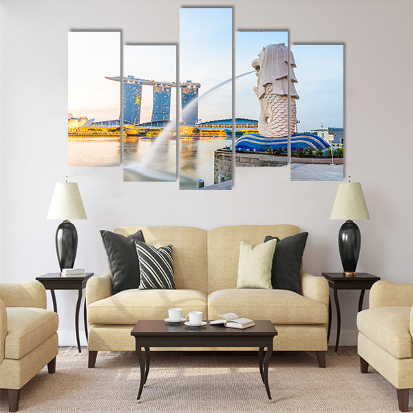 Amazing Singapore skyline Multi panel canvas wall art