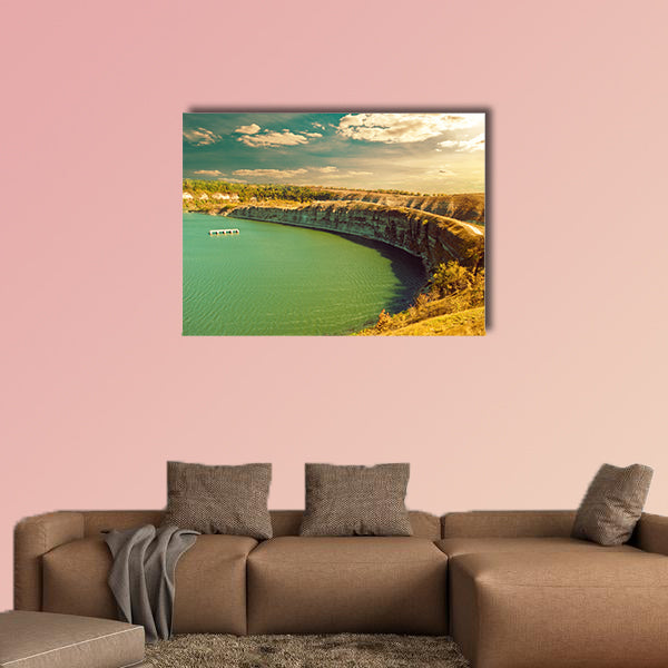 Fall River canyon view multi panel canvas wall art