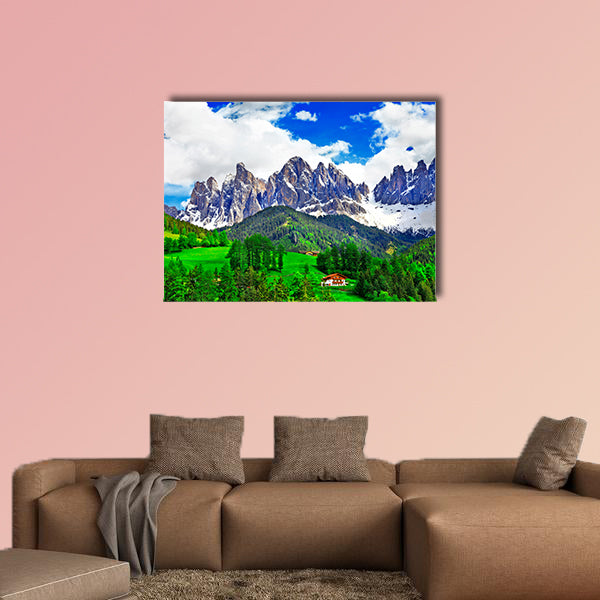 Alpine scenery, Dolomites, Italy Multi panel canvas wall art