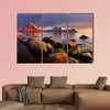 Ocean coast at sunset panorama Norway Multi Panel Canvas Wall Art