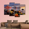 Ocean coast at sunset panorama Norway Multi Panel Canvas Wall Art