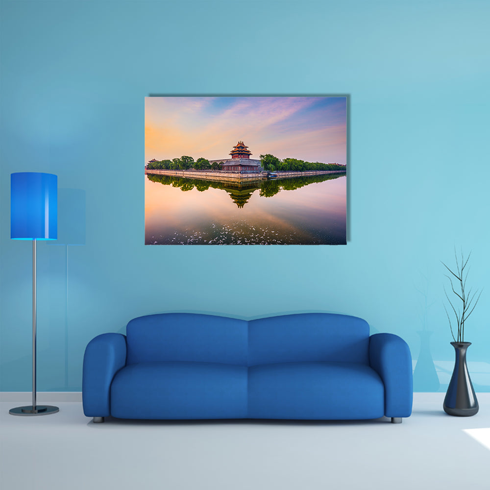 Beijing, China at the Imperial City north gate multi panel canvas wall art