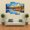 Atlanta, Georgia, USA midtown skyline from Piedmont Park Multi panel canvas wall art