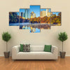 Atlanta, Georgia, USA midtown skyline from Piedmont Park Multi panel canvas wall art