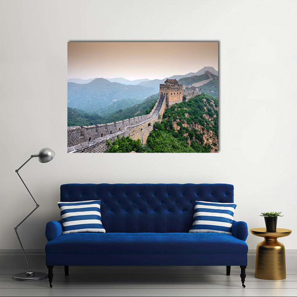 Great Wall of China Unrestored sections at Jinshanling Multi panel canvas wall art