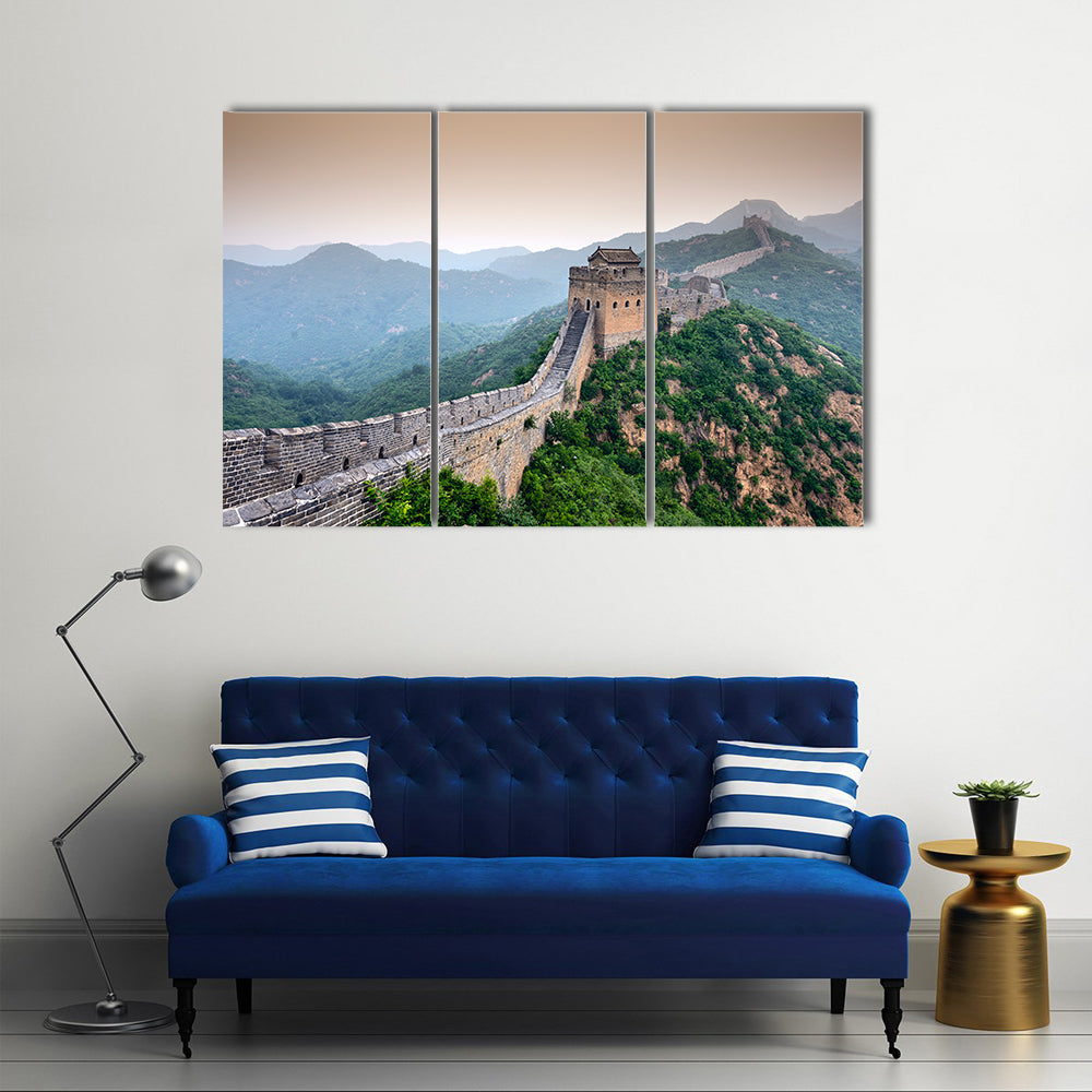 Great Wall of China Unrestored sections at Jinshanling Multi panel canvas wall art