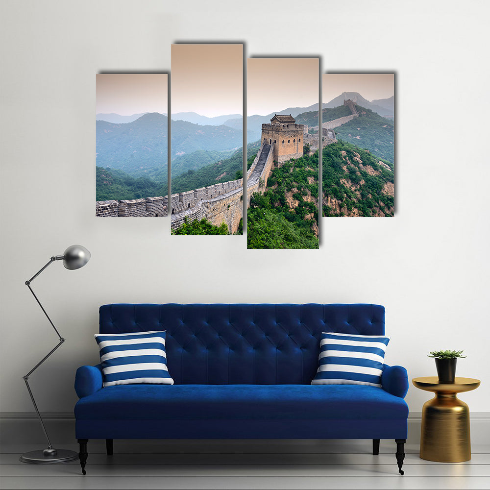 Great Wall of China Unrestored sections at Jinshanling Multi panel canvas wall art