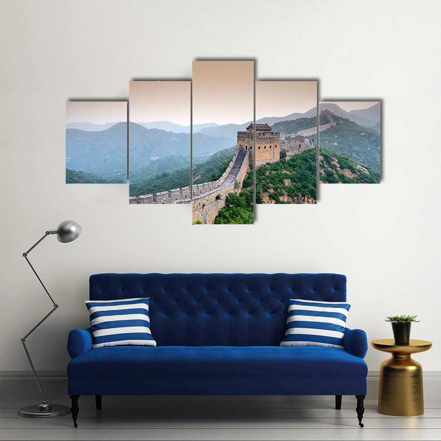 Great Wall of China Unrestored sections at Jinshanling Multi panel canvas wall art