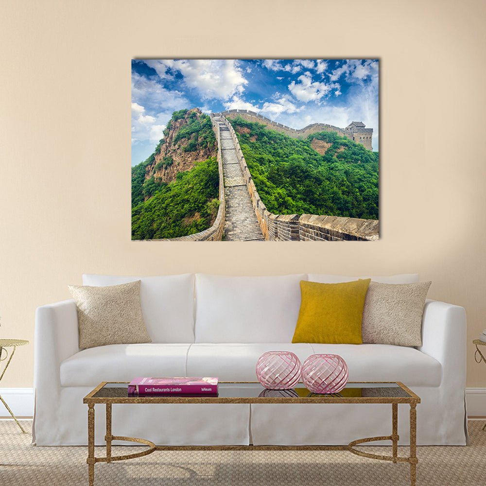 Great Wall of China Unrestored sections at Jinshanling multi panel canvas wall art