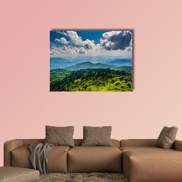 View of the Blue Ridge Mountains seen from Cowee Mountains wall art