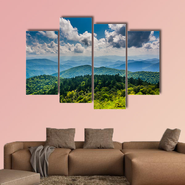 View of the Blue Ridge Mountains seen from Cowee Mountains wall art