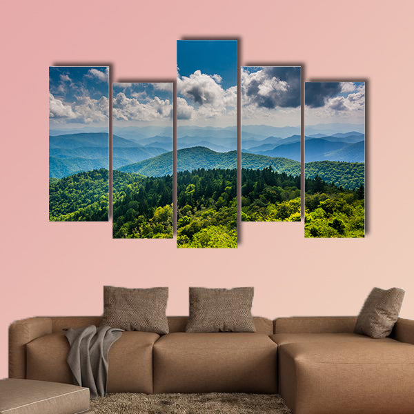 View of the Blue Ridge Mountains seen from Cowee Mountains wall art