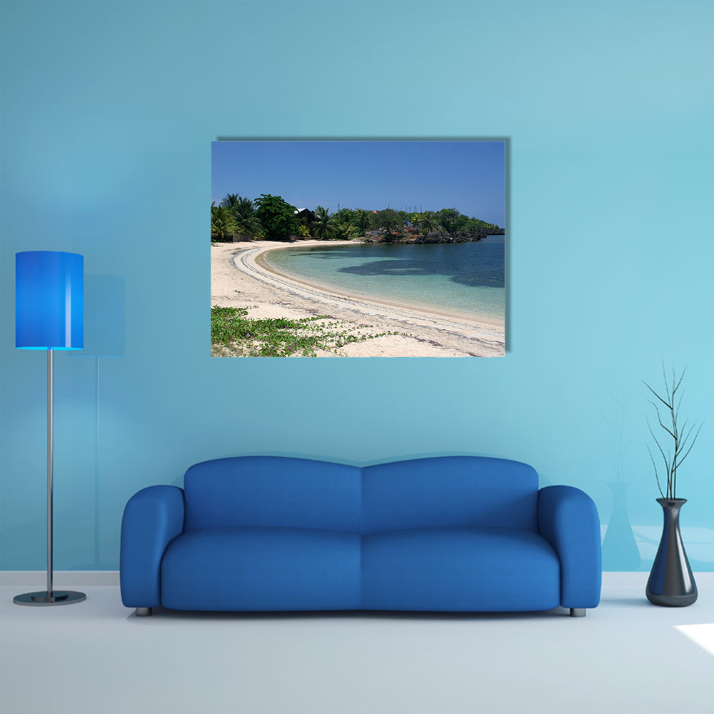 One of the beaches at Roatan, Honduras Multi panel canvas wall art