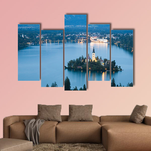 Bled Lake in Julian Alps, Slovenia