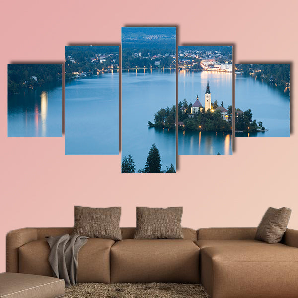 Bled Lake in Julian Alps, Slovenia
