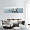 Penguin survivers panoramic canvas wall art