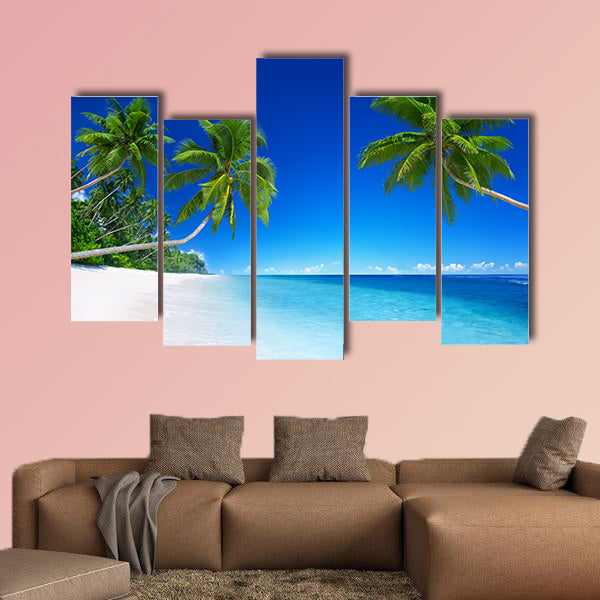 Tropical paradise multi panel canvas wall art