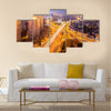 beautiful overpass at the intersection multi panel canvas wall art