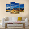 Farmland with grazing sheep and Mount Cook Multi Panel Canvas Wall Art